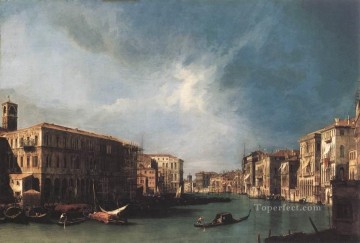 Canaletto Painting - El Gran Canal desde Rialto hacia el Canaletto Norte